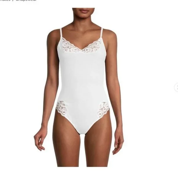 Free People Intimately Side of Sass Lace Trim Bodysuit - Picture 3 of 11